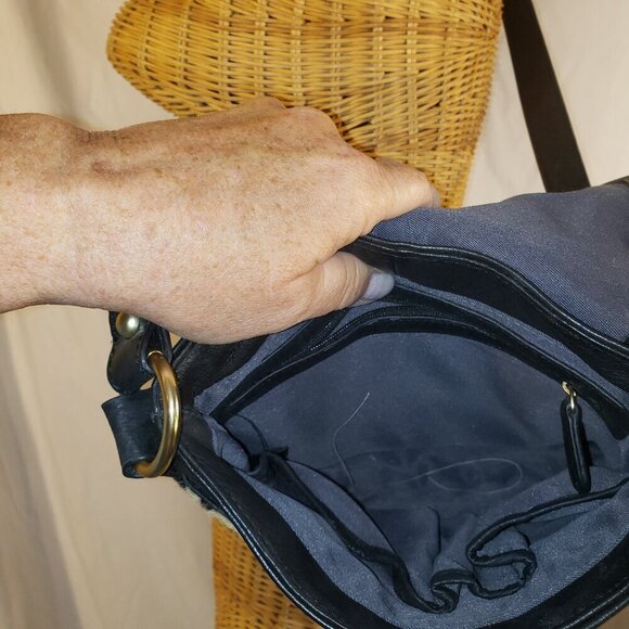 Vintage Via Neroli Leopard Print & Leather Crossbody Handbag - Picture 10 of 15